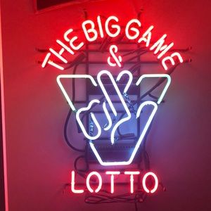 Virginia lottery light up sign.